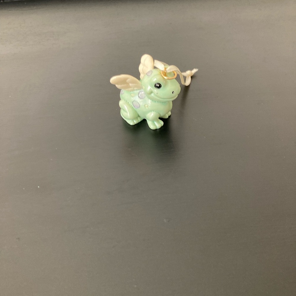 1994 Vintage Ganz Wings on Things Frog Angel Ornament